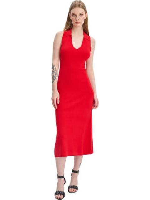 VESTIDO MIDI ROJO SAO PAULO - Imagen 6