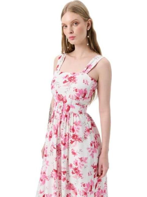 VESTIDO MIDI ROSA HOLLY LAND - Imagen 4