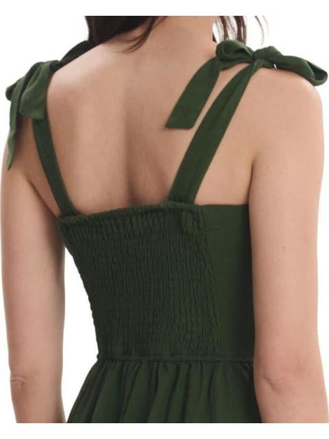 VESTIDO MIDI VERDE OLIVO HOLLY LAND - Imagen 5