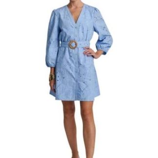 VESTIDO MINI AZUL HOLLY LAND