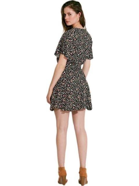 VESTIDO MINI ESTAMPADO NEGRO HOLLY LAND - Imagen 5