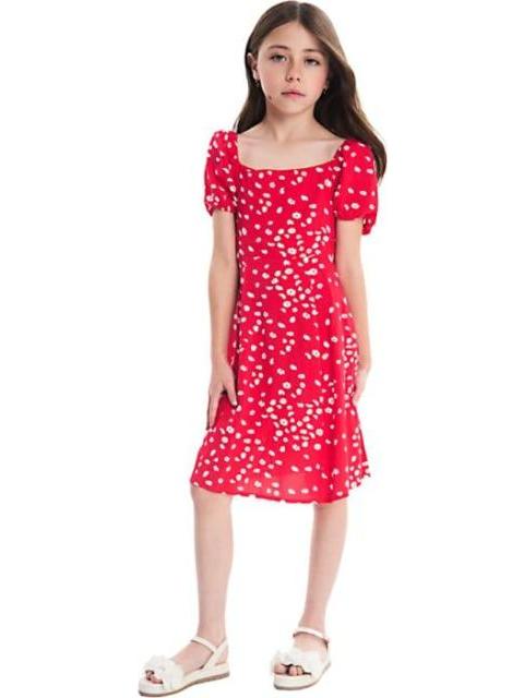 VESTIDO MODA ROJO HOLLY LAND KIDS