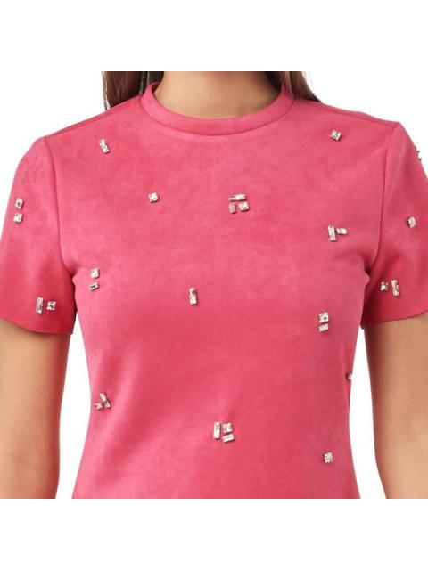 VESTIDO CON PEDRERIA ROSA HOLLY LAND - Imagen 5