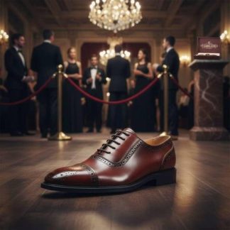 VESTIR CHOCLO AGUJETA OXFORD VESTIR COGNAC MICHEL DOMIT