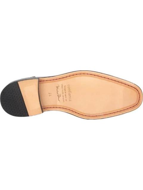 VESTIR CHOCLO AGUJETA OXFORD VESTIR COGNAC MICHEL DOMIT - Imagen 5