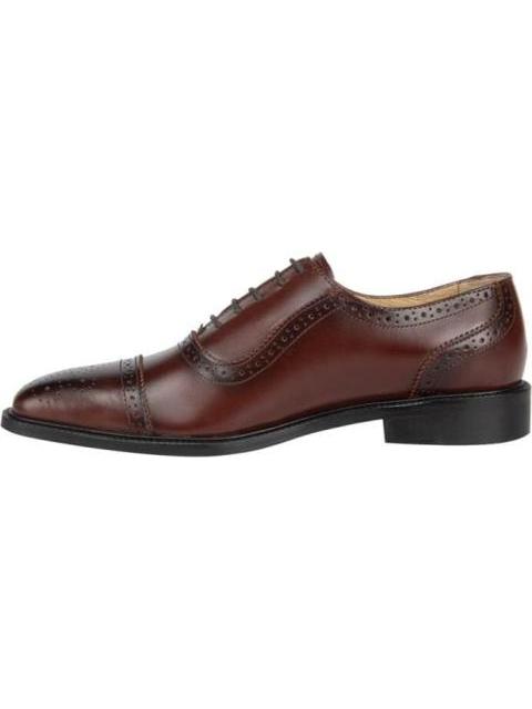 VESTIR CHOCLO AGUJETA OXFORD VESTIR COGNAC MICHEL DOMIT - Imagen 6