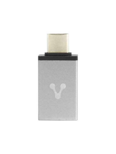 VORAGO ADAPTADOR USB-C MACHO - USB 3.0 HEMBRA GRIS - Imagen 3