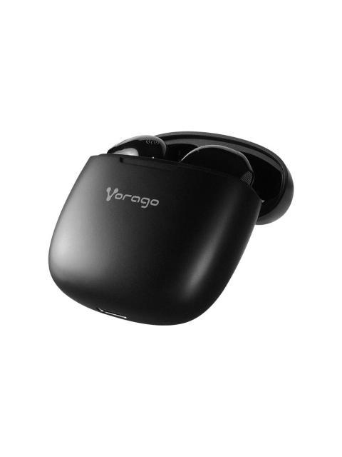 VORAGO AUDIFONOS INTRAURICULARES CON MICROFONO ESB-305 INALAMBRICO BLUETOOTH USB-C NEGRO - Imagen 3