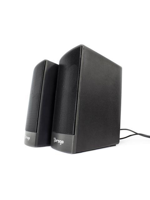 VORAGO BOCINAS PARA COMPUTADORA SPK-106 ALAMBRICO 2.0 2X 3W USB NEGRO - Imagen 3