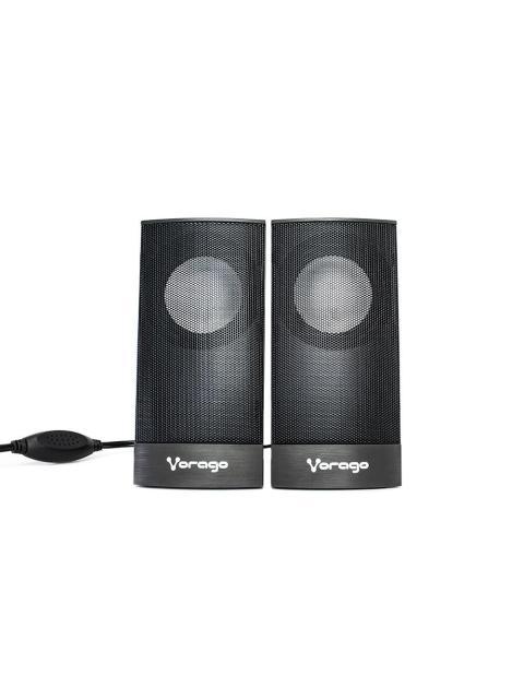 VORAGO BOCINAS PARA COMPUTADORA SPK-106 ALAMBRICO 2.0 2X 3W USB NEGRO - Imagen 7