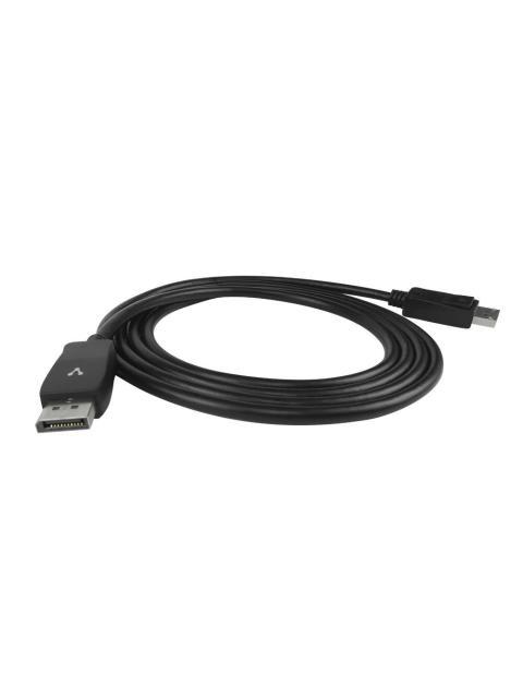 VORAGO CABLE DISPLAYPORT MACHO 1.4 - DISPLAYPORT MACHO 1.4 4K 60HZ 2 METROS NEGRO - Imagen 4