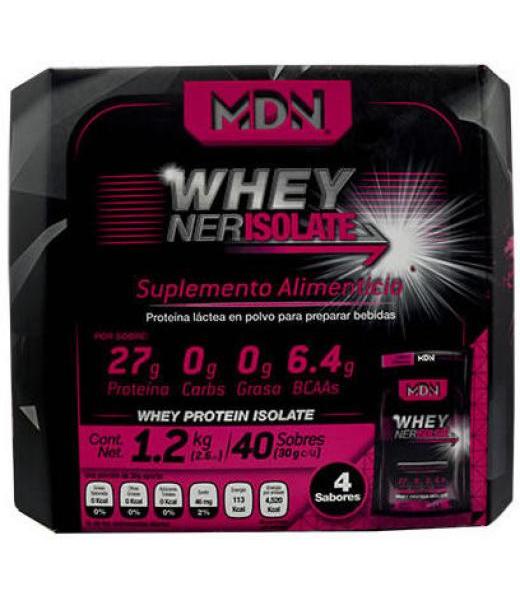 WHEY NER ISOLATE VARIOS SABORES 30 G MDN SPORTS P 40