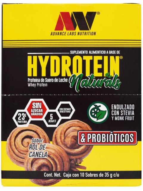 WHEY PROTEIN PROBIOTICOS NATURALS ROL DE CANELA 35 G ADVANCE NUTR P 10