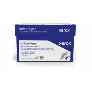 XEROX PAPEL BOND OFFICE PAPER 75G-M² 5000 HOJAS DE TAMANO CARTA BLANCURA 97%