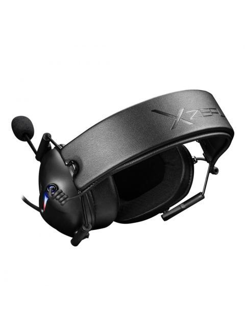 XZEAL AUDIFONOS GAMER CON MICROFONO XZ-7010 ALAMBRICO 1.8 METROS NEGRO - Imagen 4