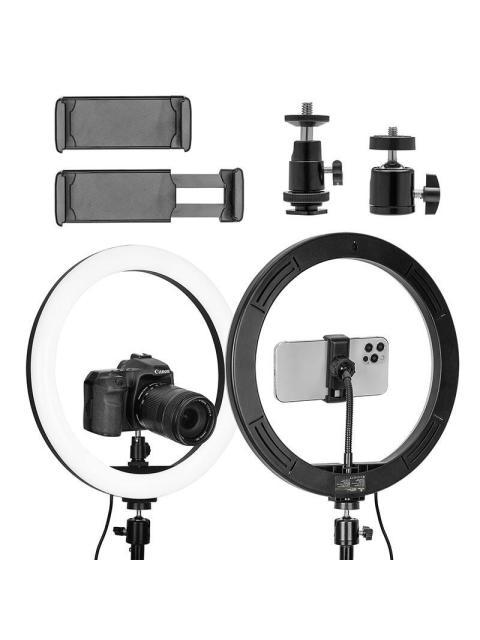 YEYIAN ARO DE LUZ PARA CELULAR CON TRIPIE GIMLI SERIE 2000 BLANCO-BLANCO CALIDO-CALIDO 12 NEGRO - Imagen 4