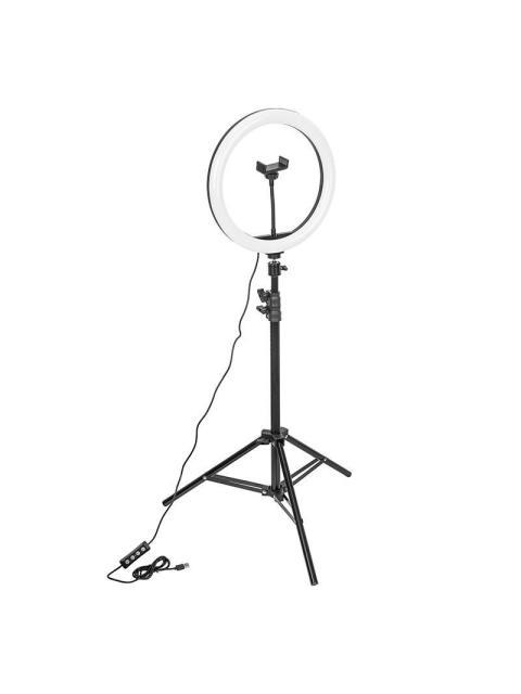 YEYIAN ARO DE LUZ PARA CELULAR CON TRIPIE GIMLI SERIE 2000 BLANCO-BLANCO CALIDO-CALIDO 12 NEGRO - Imagen 5