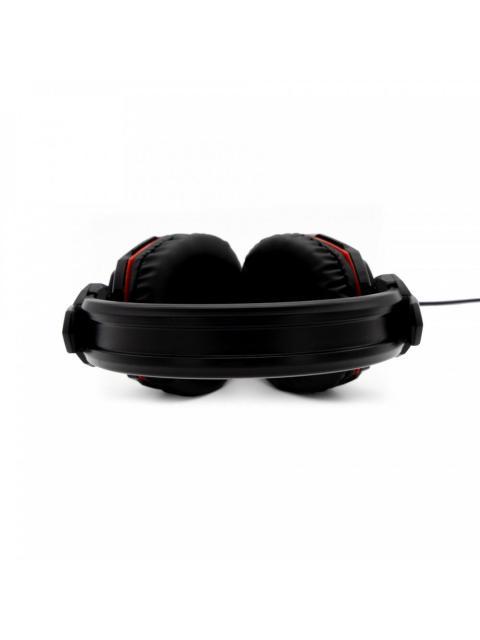 YEYIAN AUDIFONOS GAMER TEMPEST YH2000 PARA PC-PS4-XBOX ONE ALAMBRICO 2 METROS 3.5MM-USB NEGRO-ROJO - Imagen 3