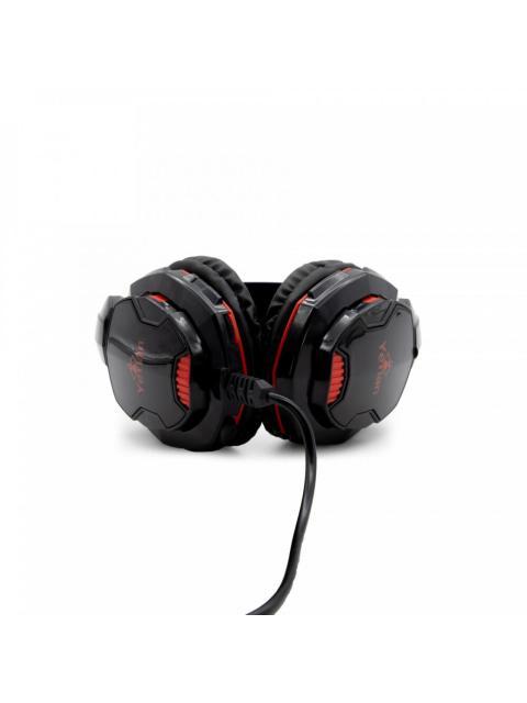 YEYIAN AUDIFONOS GAMER TEMPEST YH2000 PARA PC-PS4-XBOX ONE ALAMBRICO 2 METROS 3.5MM-USB NEGRO-ROJO - Imagen 6
