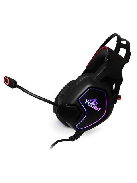YEYIAN AUDIFONOS GAMER VICIOUS SERIE 3000 ALAMBRICO 2 METROS USB-3.5MM NEGRO - Imagen 3