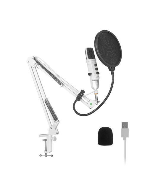 YEYIAN KIT MICROFONO PARA STREAMING AGILE NL USB BLANCO - INCLUYE SOPORTE DE BRAZO SOPORTE U DE ESCRITORIO FILTRO ABRAZADERA Y CABLE USB - Imagen 8
