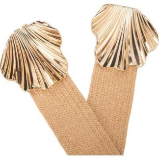 YUTE HEBILLA DE FLOR METALICA BEIGE HOLLY LAND