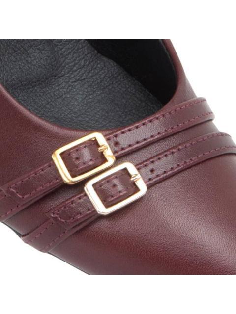 ZAPATILLA CON HEBILLAS VINO FLEXI - Imagen 6