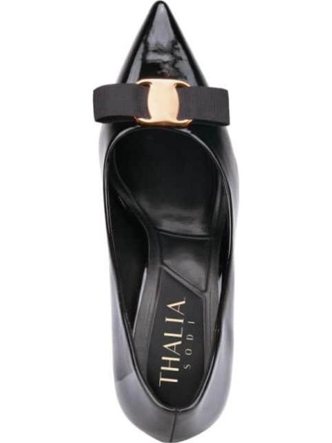 ZAPATILLA CON MOÑO NEGRO THALIA SODI - Imagen 3