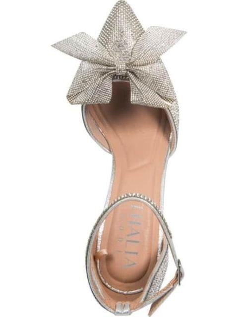 ZAPATILLA CON PEDRERIA PLATA THALIA SODI - Imagen 3