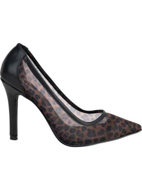 ZAPATILLA DE MALLA LEOPARDO NEGRO ABUSIVA