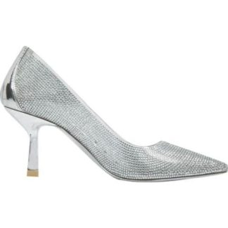 ZAPATILLA DE MICA CON PIEDRAS PLATA THALIA SODI