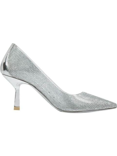 ZAPATILLA DE MICA CON PIEDRAS PLATA THALIA SODI