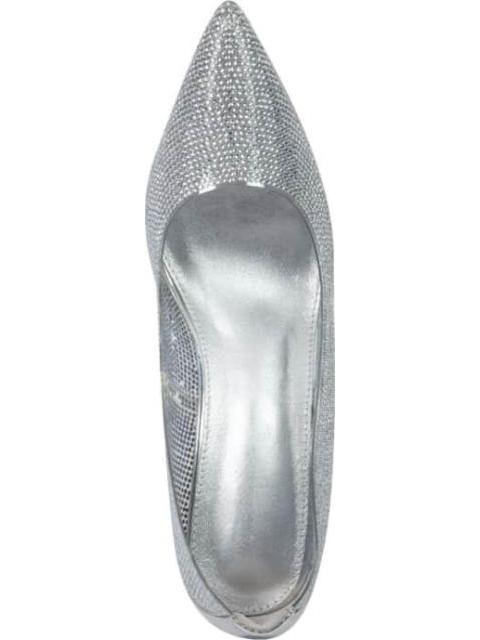 ZAPATILLA DE MICA CON PIEDRAS PLATA THALIA SODI - Imagen 3