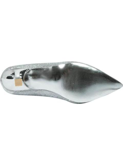 ZAPATILLA DE MICA CON PIEDRAS PLATA THALIA SODI - Imagen 4