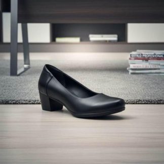 ZAPATILLA DE PIEL NEGRO CALZADO PAZSTOR