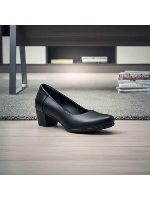 ZAPATILLA DE PIEL NEGRO CALZADO PAZSTOR