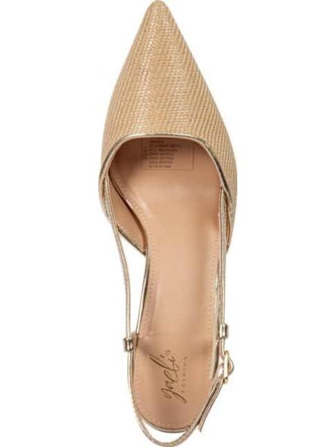 ZAPATILLA DE RAFIA ORO YAELI FASHION - Imagen 2