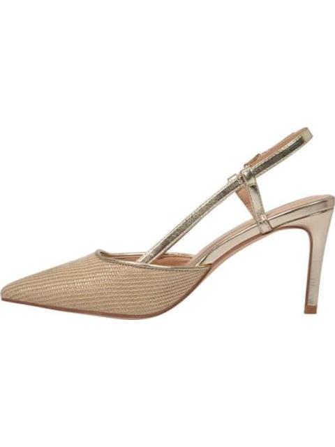ZAPATILLA DE RAFIA ORO YAELI FASHION - Imagen 4