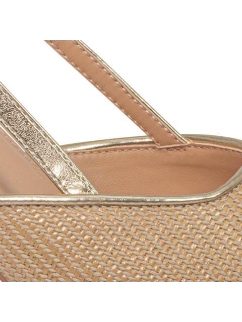 ZAPATILLA DE RAFIA ORO YAELI FASHION - Imagen 5