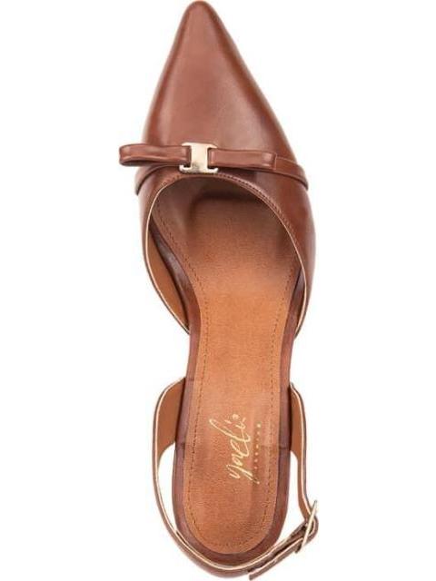 ZAPATILLA DESTALONADA CON MOÑO COGNAC YAELI FASHION - Imagen 3