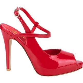 ZAPATILLA DESTALONADA PLATA FORMA CON TACON ROJO ABUSIVA