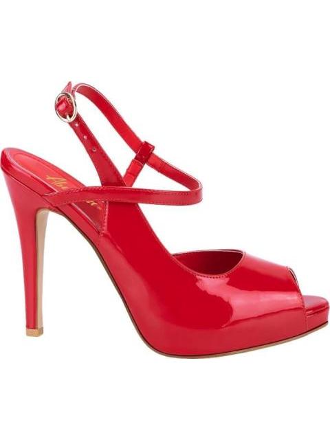 ZAPATILLA DESTALONADA PLATA FORMA CON TACON ROJO ABUSIVA