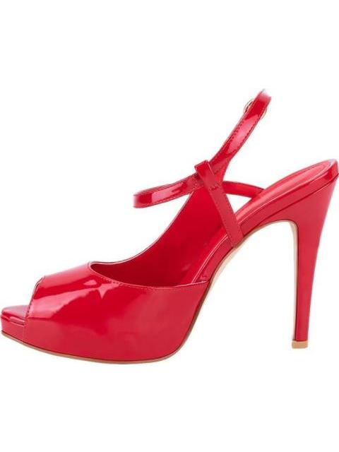 ZAPATILLA DESTALONADA PLATA FORMA CON TACON ROJO ABUSIVA - Imagen 5