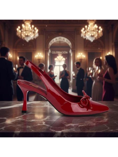 ZAPATILLA DESTALONADA ROJO YAELI FASHION
