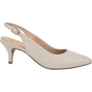 ZAPATILLA DESTALONADA TACON BAJO BEIGE/HUESO VICENZA