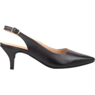 ZAPATILLA DESTALONADA TACON BAJO NEGRO VICENZA