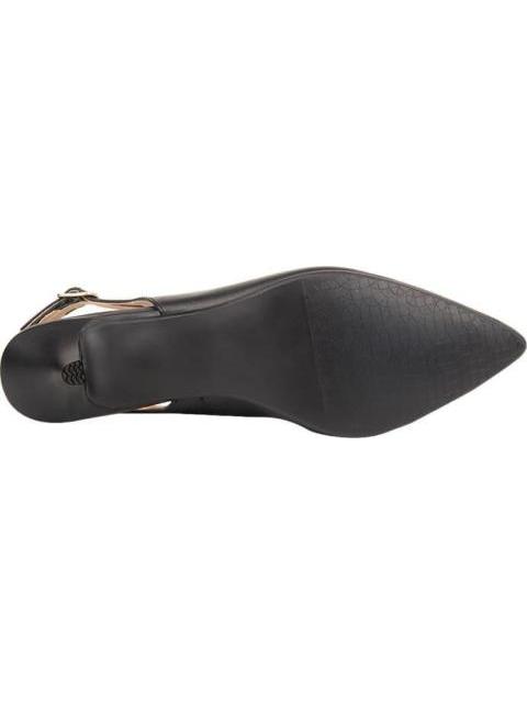 ZAPATILLA DESTALONADA TACON BAJO NEGRO VICENZA - Imagen 4