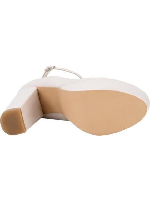 ZAPATILLA PLATAFORMA CON TACON ANCHO BEIGE/HUESO ABUSIVA - Imagen 4