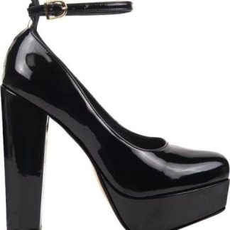 ZAPATILLA PLATAFORMA CON TACON ANCHO NEGRO ABUSIVA