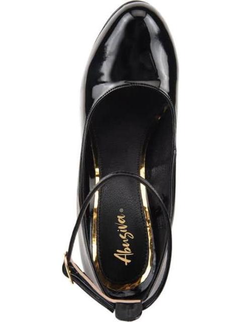 ZAPATILLA PLATAFORMA CON TACON ANCHO NEGRO ABUSIVA - Imagen 3